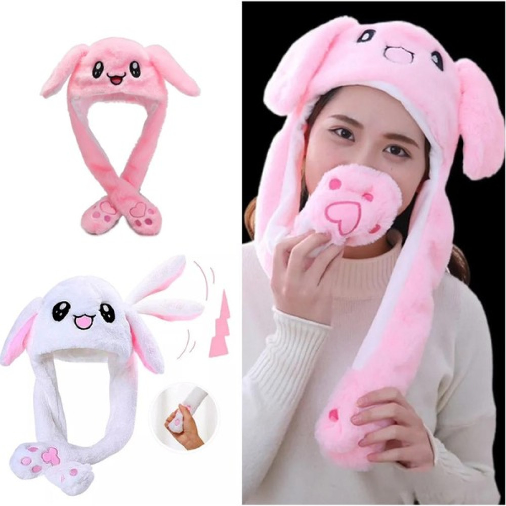 Queen Aksesuar Trend Influencer Hareketli Oynar Kulaklı Pompalı Tavşan Şapka Sevimli Peluş Oyuncaklı Çocuk Yetişkin Çocuk Kulaklığı Fiyatı