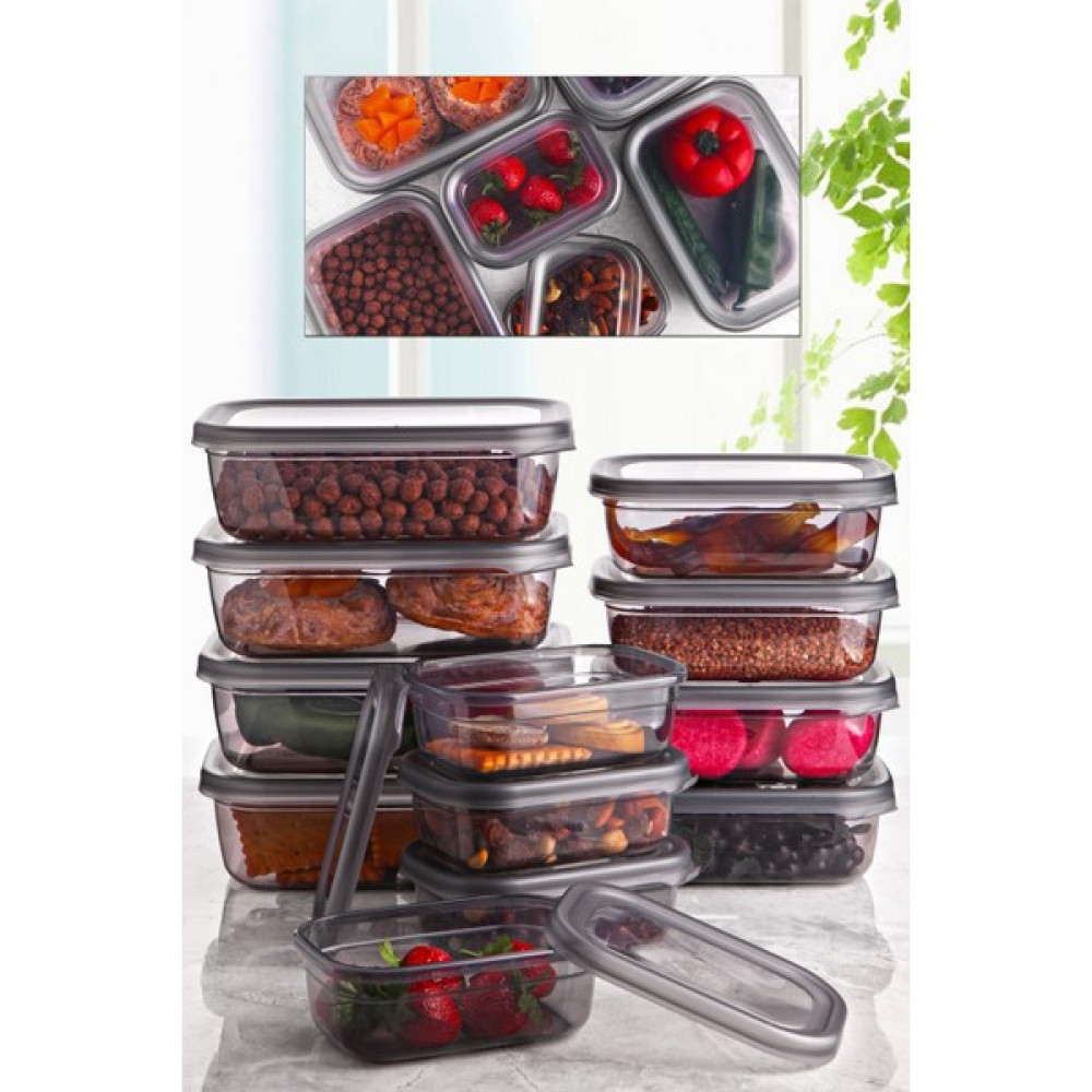 Queens Kitchen 12'li Sakmala Takımı (400ML-670ML-1200ML) - 12 Adet Saklama Kapları Fiyatı
