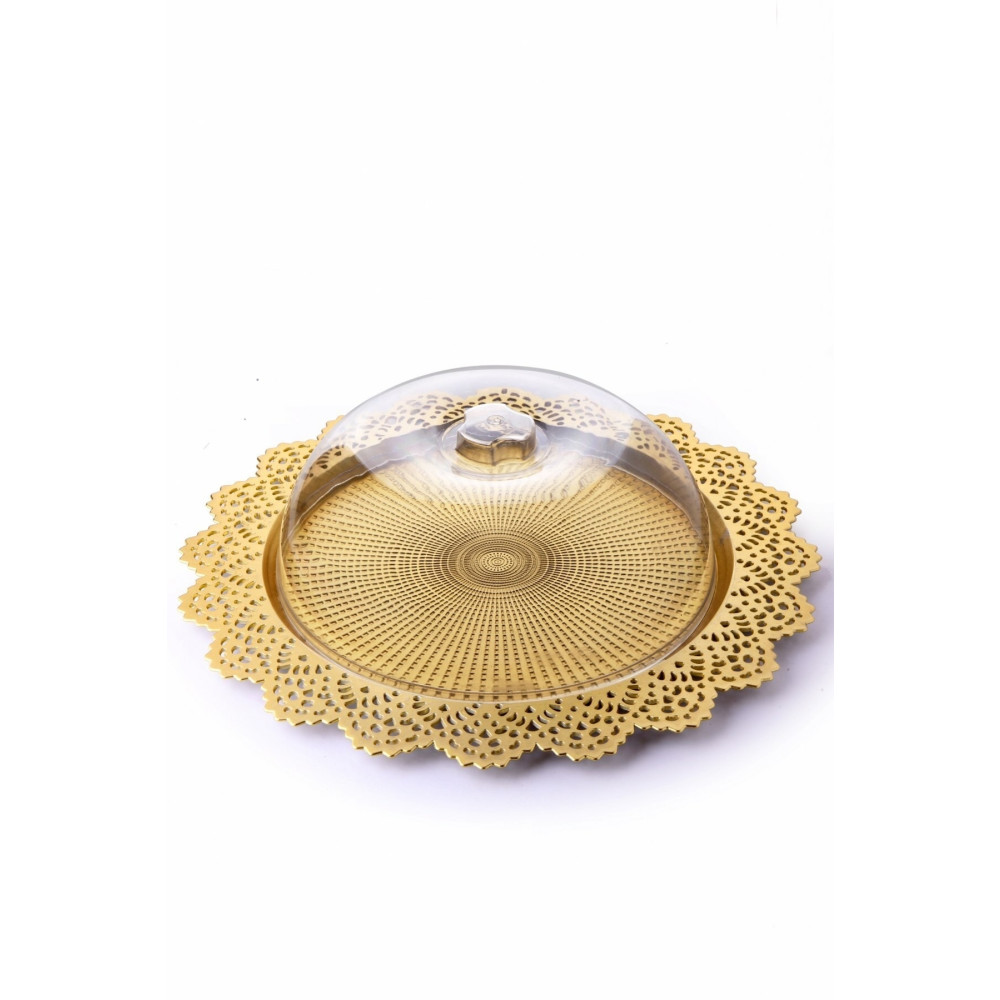 Queen’s Kitchen 38cm Yuvarlak Gold Kek Fanusu(plastik) Kek Kalıpları Fiyatı