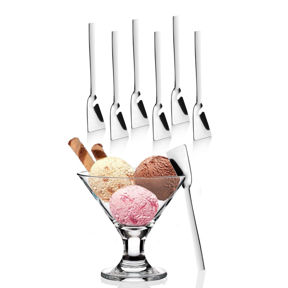 Queen’s Kitchen 6 Adet Paslanmaz Tutunabilen Lüx Dondurma Kaşığı Çatal / Kaşık / Bıçak Takımları Fiyatı