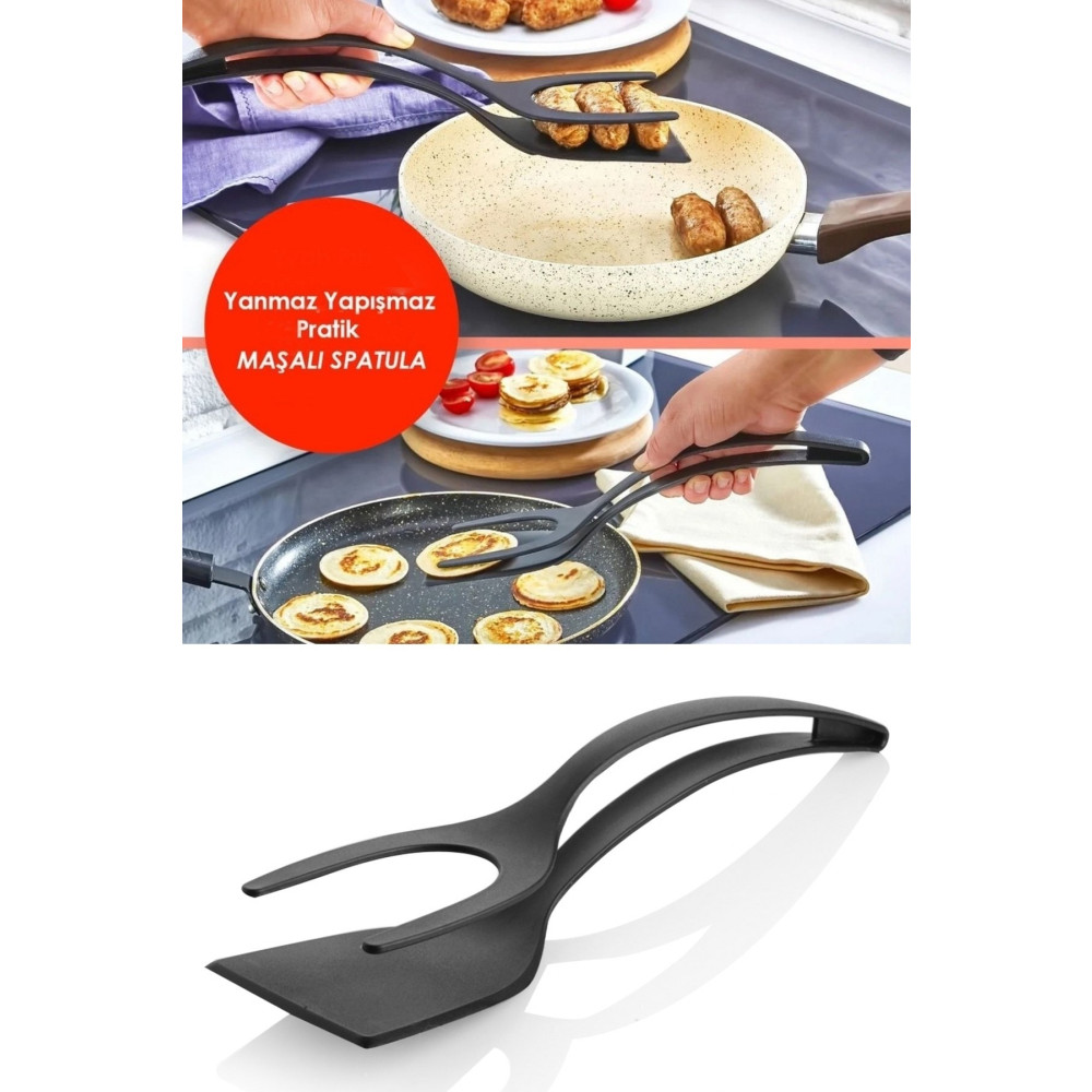 Queen’s Kitchen Yanmaz Yapışmaz Teflon Maşalı Spatula Mutfak Gereçleri Fiyatı
