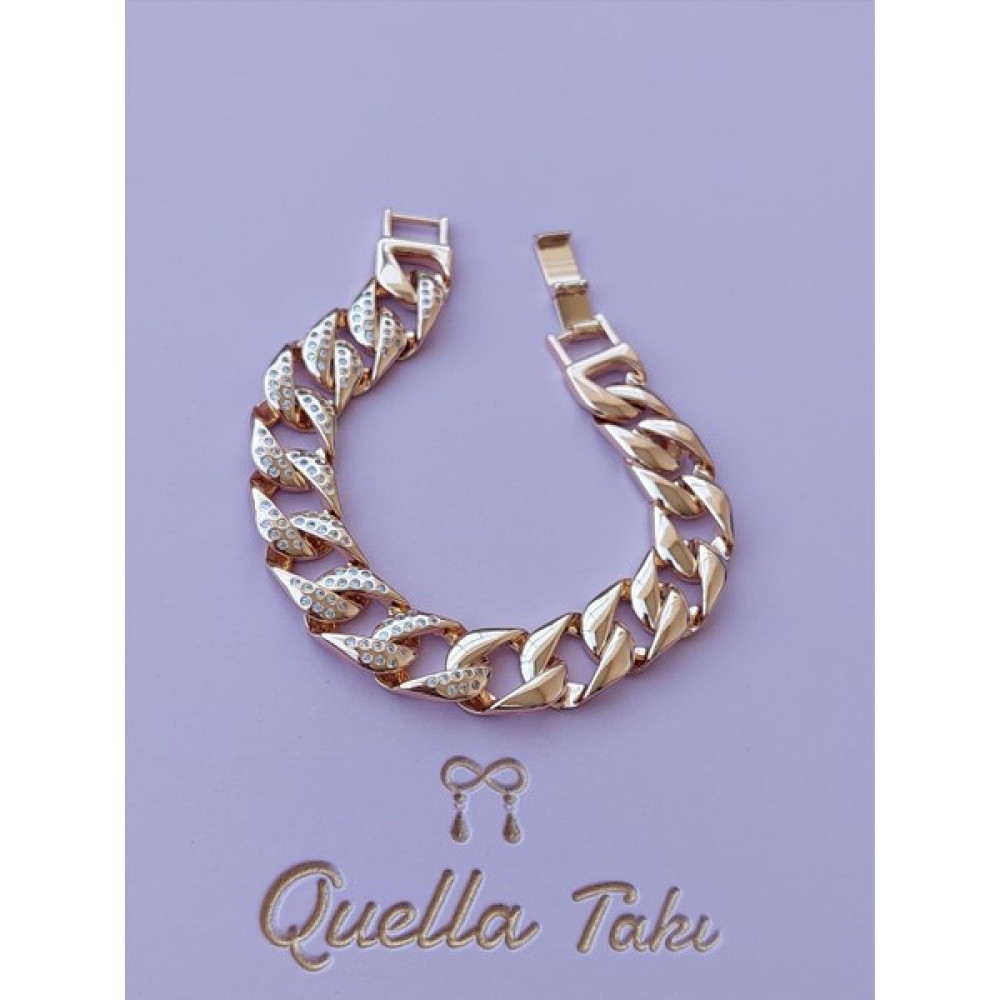 Quella Xuping Big Gourmet Soft Rose Bileklik (21 Cm) Altın, Takı & Aksesuar Fiyatı