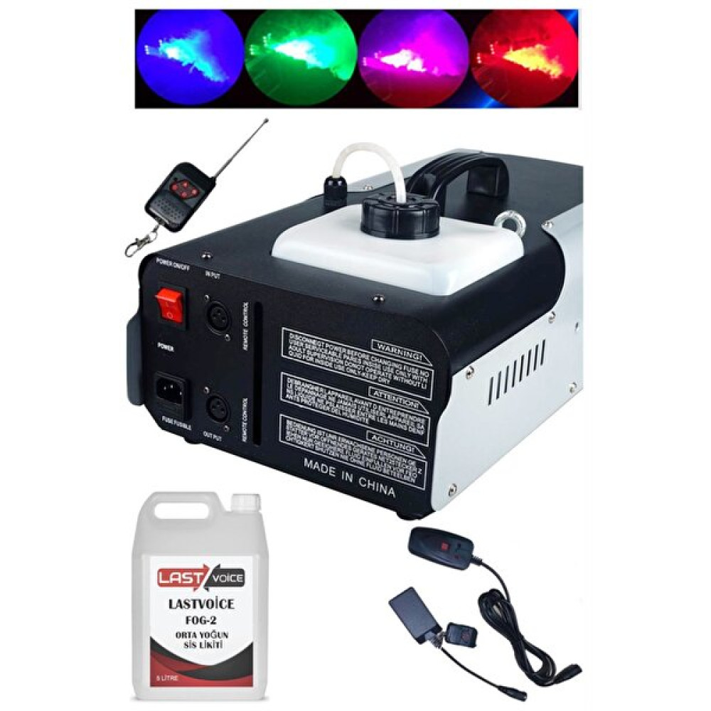 Quenlite Ql-2000Rgb-Lk 2000 Watt Led Işıklı Uzaktan Kumandalı (5 Litre Likitli) Sis Makinesi Stüdyo ve Sahne Ekipmanları Fiyatı