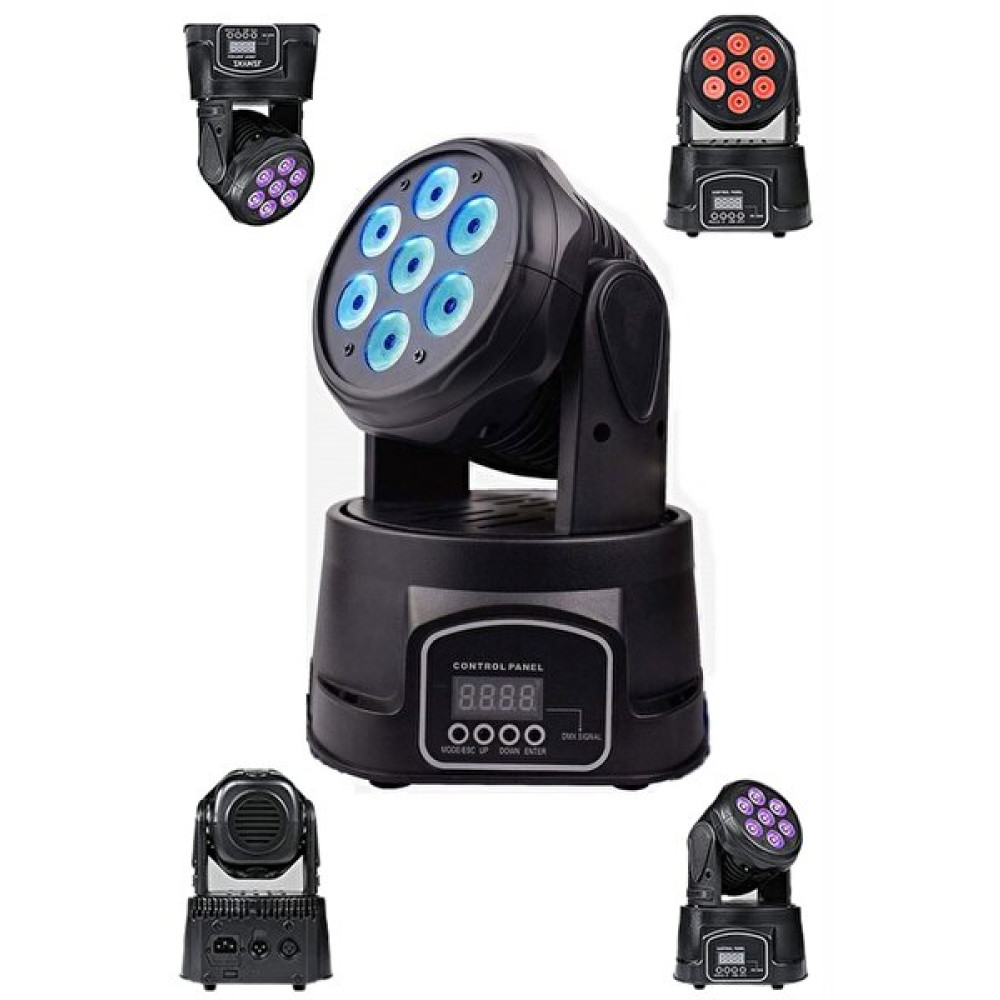 Quenlite Wash-107 7x10 W Rgbw DMX Moving Head Robot Sahne Işık Sistemi Stüdyo ve Sahne Ekipmanları Fiyatı