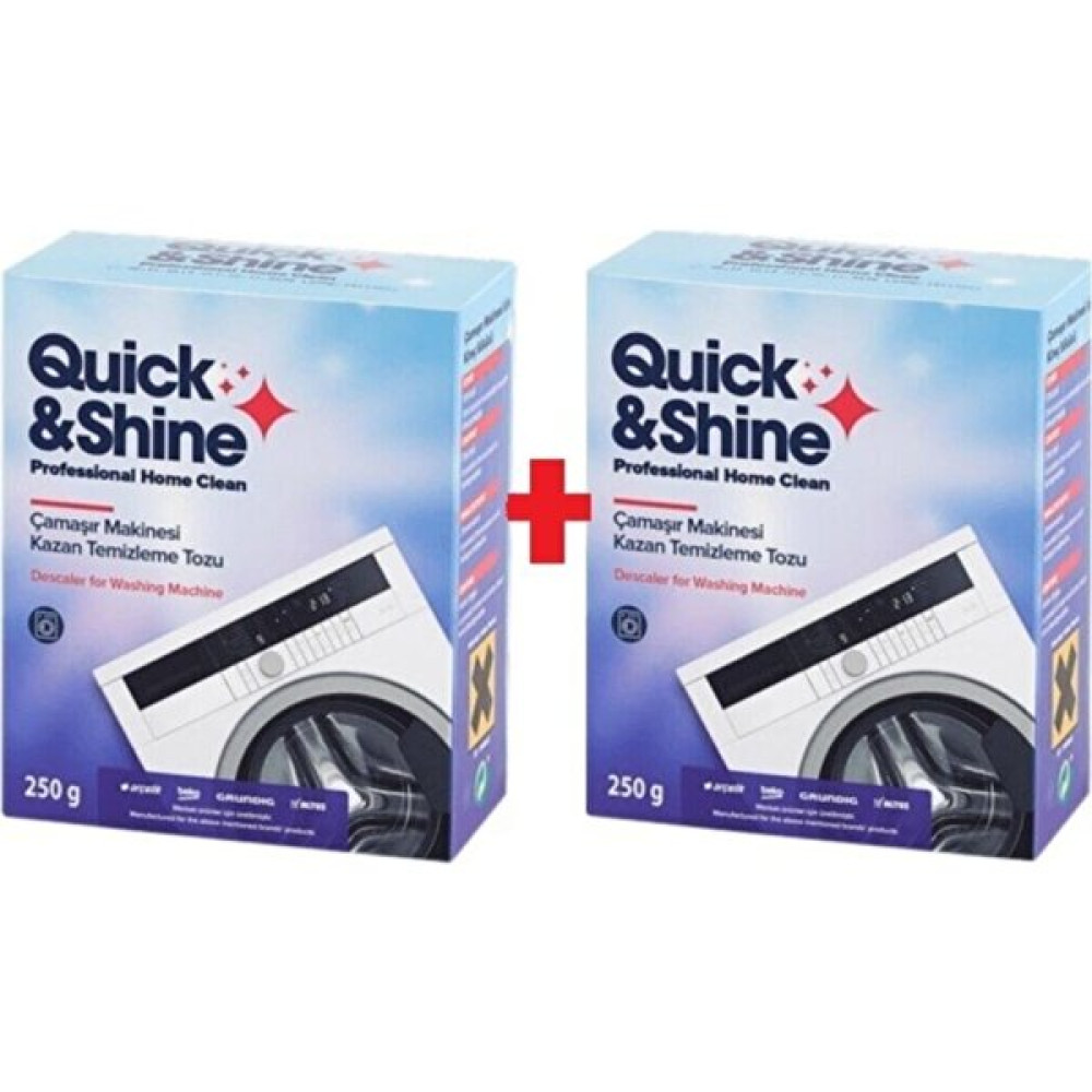 Quick&Shine 2'li Paket Çamaşır Makinesi Kazan Temizleme Tozu Yedek Parça ve Aksesuar Fiyatı