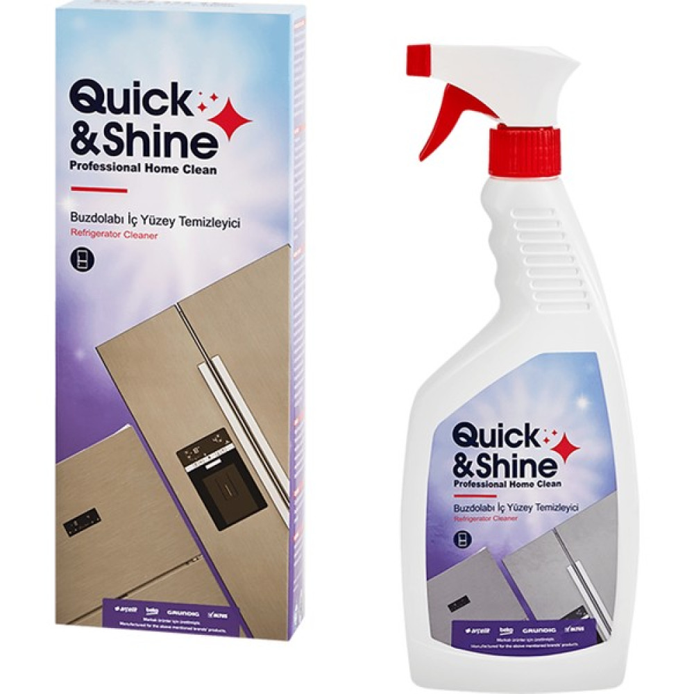 Quick&Shine Buzdolabı Iç Yüzey Temizleyici- 500 ml Parlatıcı ve Temizleyiciler Fiyatı