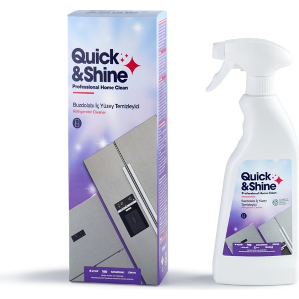 Quick&Shine Buzdolabı Iç Yüzey Temizleyicisi 500 ml - 500 ml Buzdolapları Fiyatı