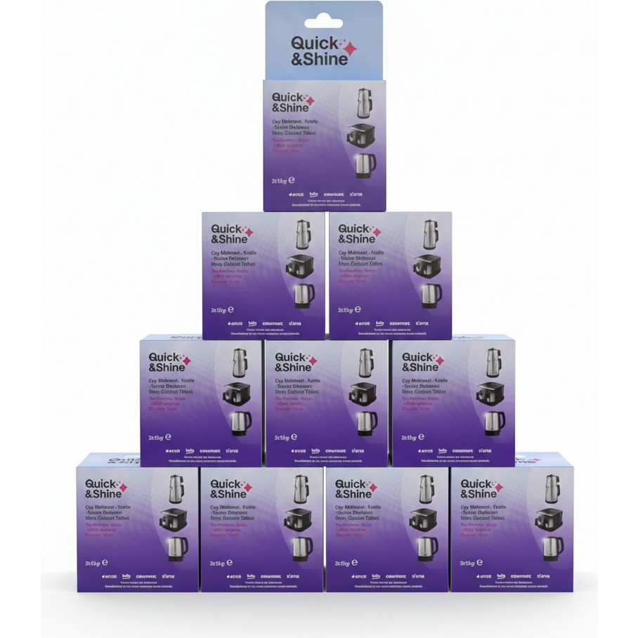 Quick&shine Çay Makinesi-Kettle-Kahve Makinesi Kireç Çözücü Tablet 10 Adet Kahve Makineleri Fiyatı