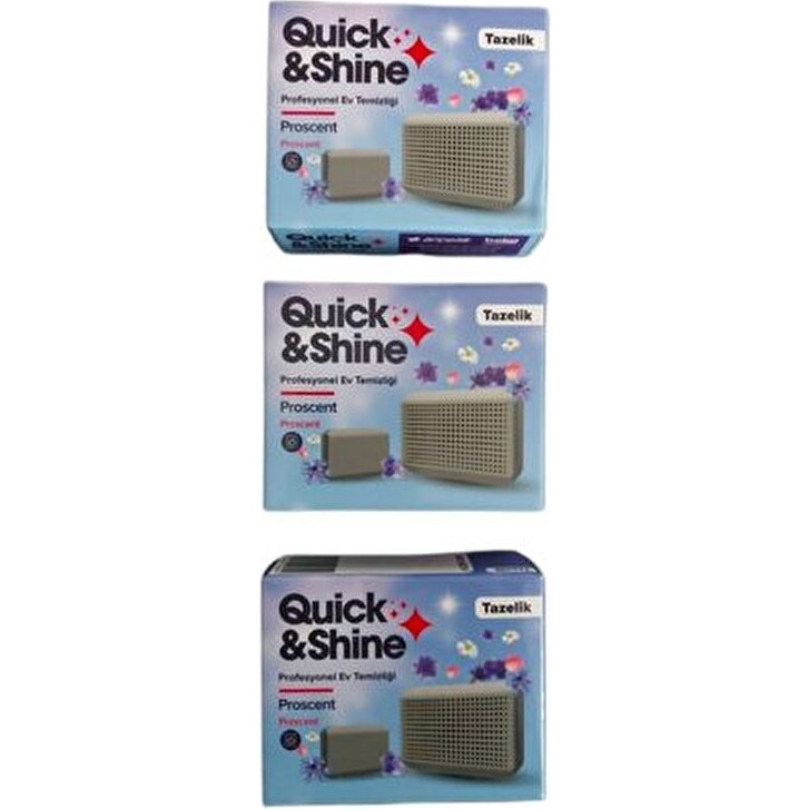 Quick&Shine Orijinal Çamaşır Kurutma Makinesi Koku Kapsülü 3'lü Set 100 ml Ferah Aroma Diğer Fiyatı