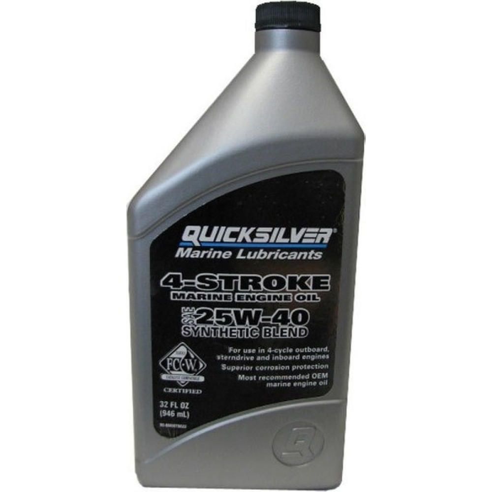 Quicksilver 4 Zamanlı Deniz Motor Yağı 25W-40 (1l) - 3 Oto Boyaları Fiyatı