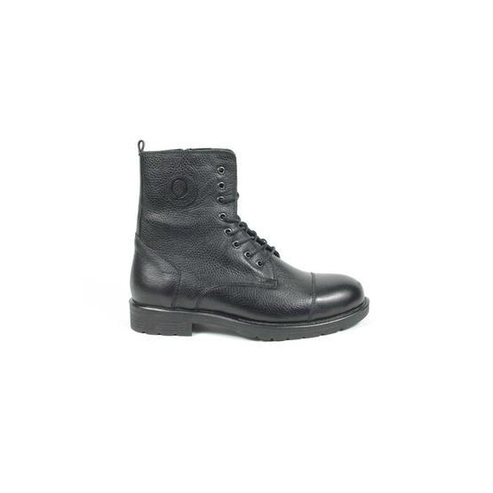 Quicksteps MM1888-01 Siyah Deri Erkek Bot