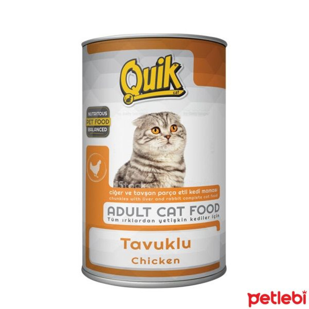 Quik Tavuklu Yetişkin Kedi Konservesi 415gr Evcil Hayvan Ürünleri Fiyatı