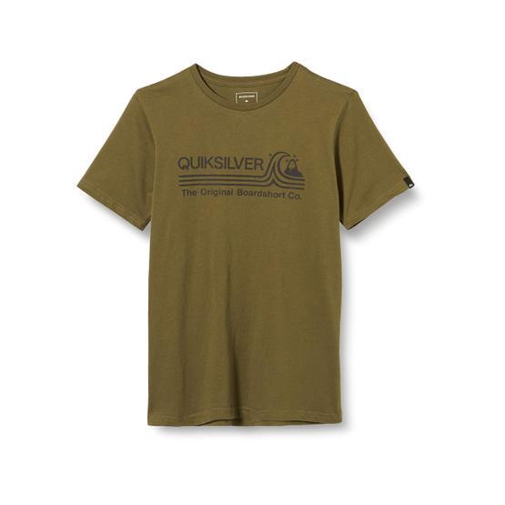 Quiksilver EQBZT04144-GZH0 Haki Stone Cold Çocuk T-Shirt