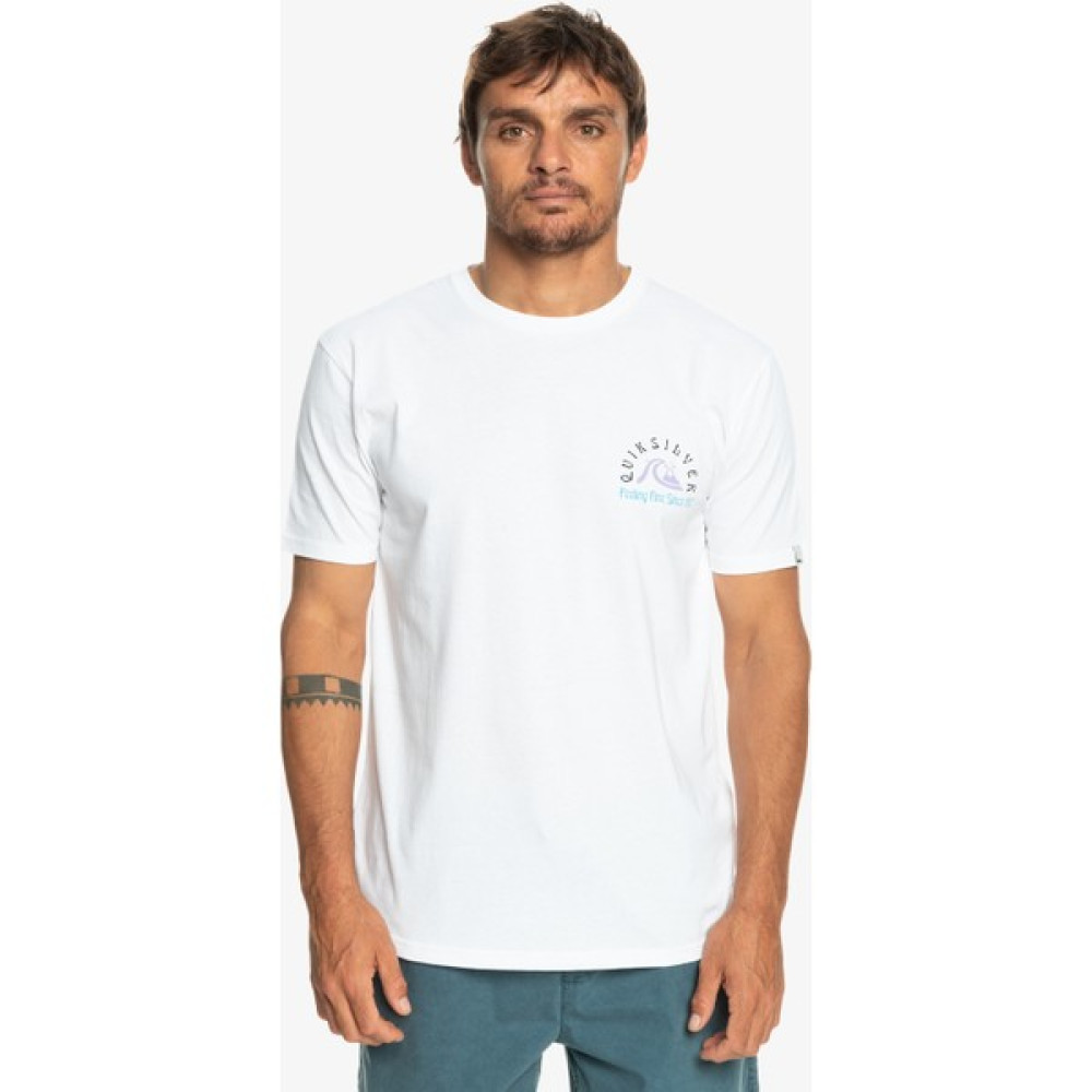 Quiksilver Original Barrel Erkek Beyaz Bisiklet Yaka Tişört T-Shirt & Sweatshirt (Outdoor) Fiyatı