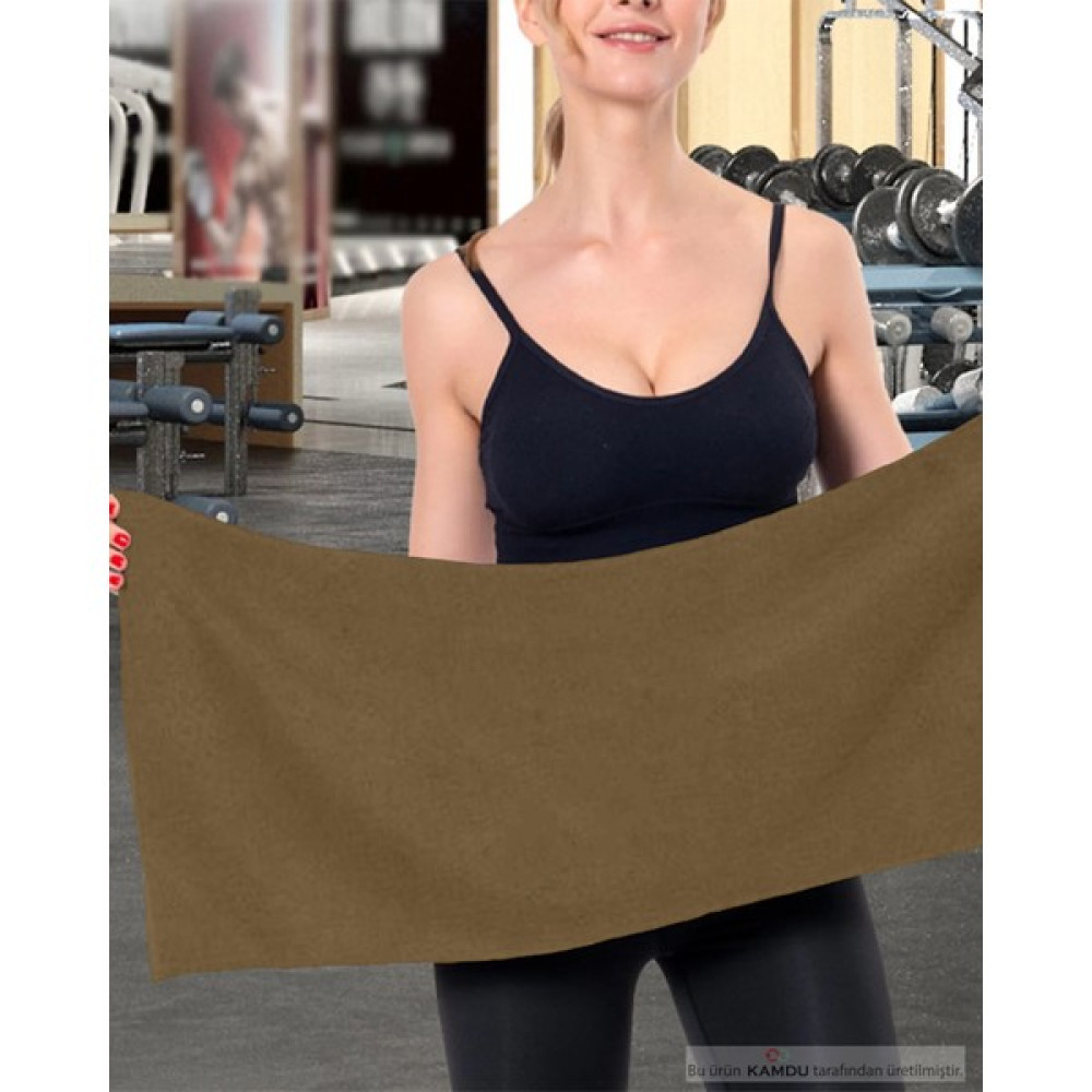 Qurry 30 x 85 cm Fitness Havlusu, Spor Havlusu, Sporcu Havlusu, Antreman Havlusu, Gym Havlusu - Bej El / Yüz Havlusu Fiyatı