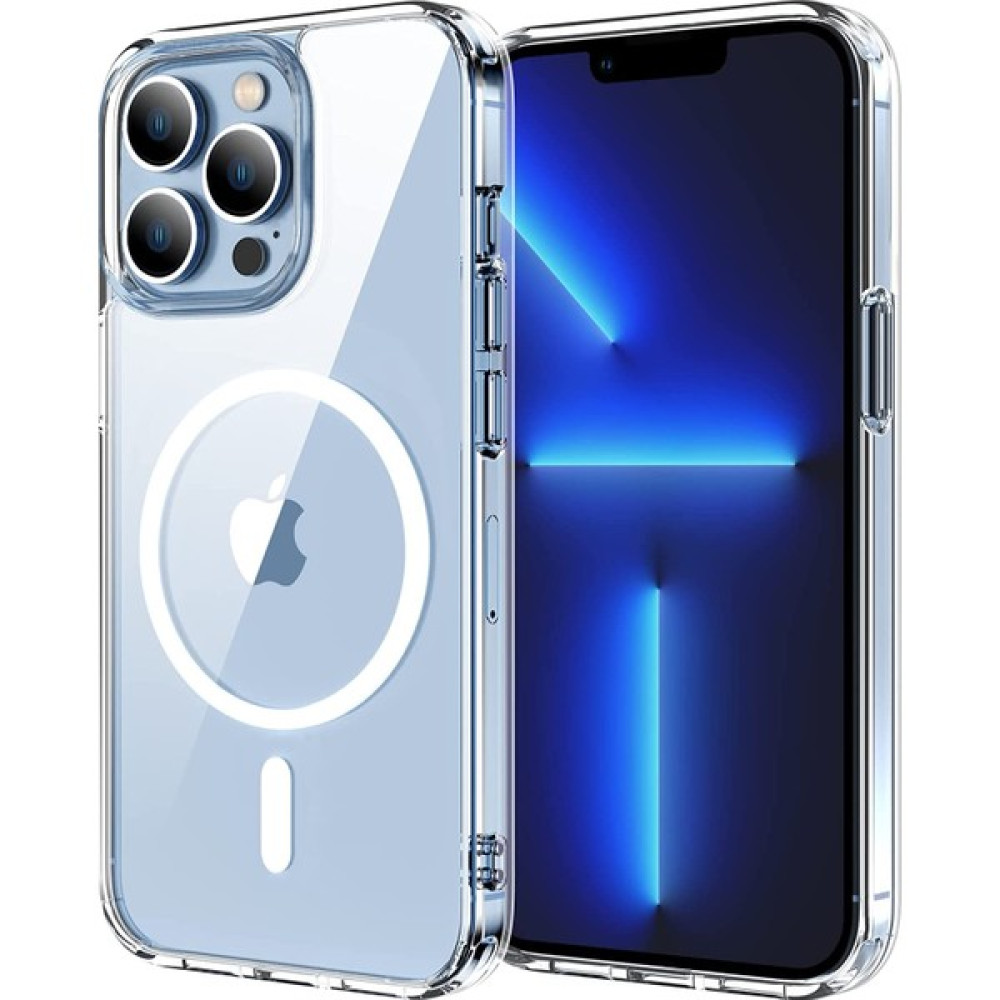 Quse Apple iPhone 13 Pro Max (6.7'') Magsafe Şeffaf Silikon Kılıf - Saydam Cep Telefonu Kılıfı Fiyatı
