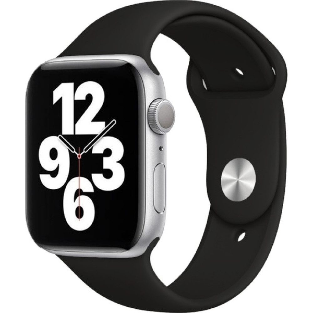 Quse Apple Watch Seri 9 8 7 6 5 4 3 Se 45MM-44MM-42MM Uyumlu S/m Spor Silikon Kordon Siyah - S/M (Small /Medium) Giyilebilir Teknoloji Aksesuarları Fiyatı
