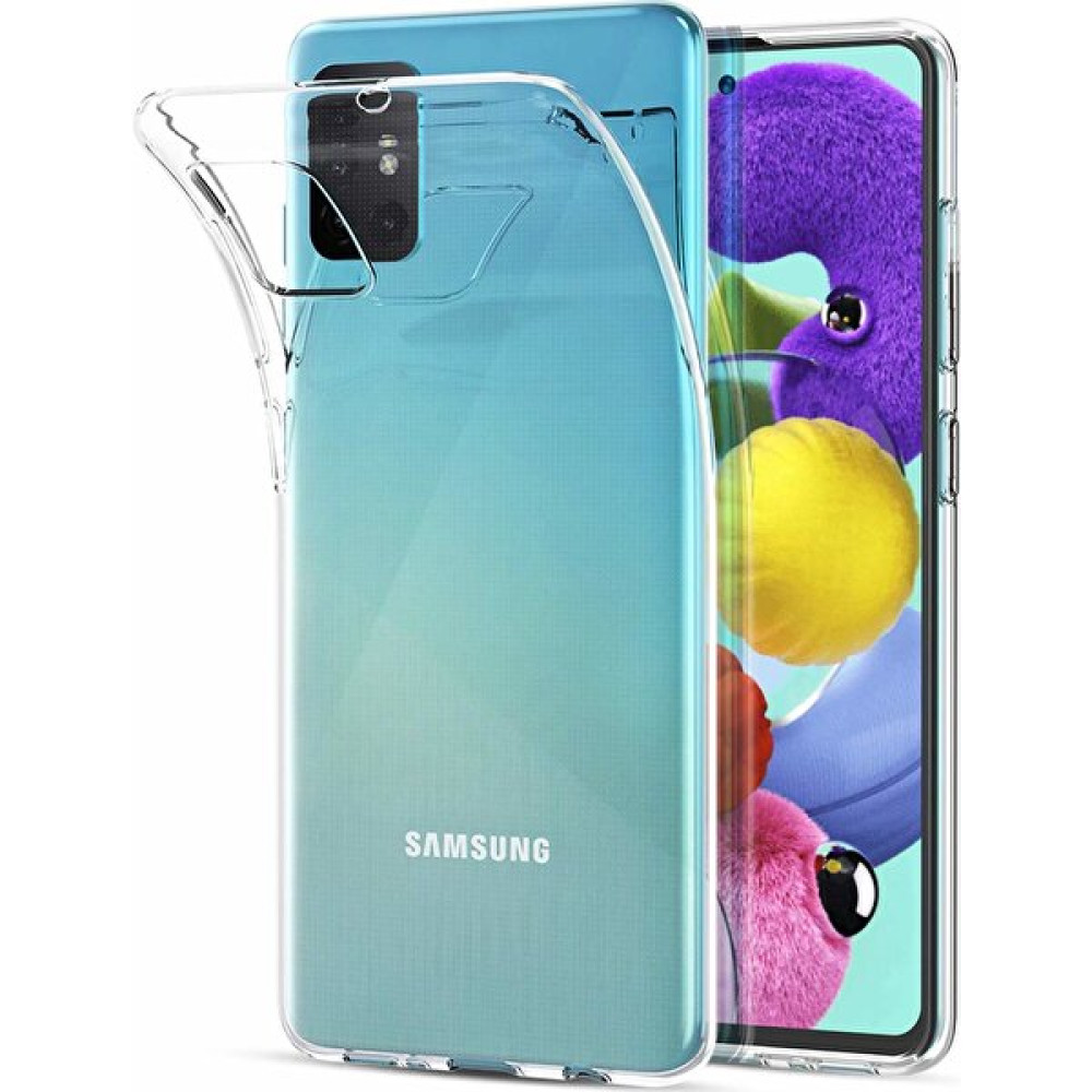 Quse Samsung Galaxy A51 Premium Şeffaf Silikon Kılıf + Nano Ekran Koruyucu Cep Telefonu Kılıfı Fiyatı