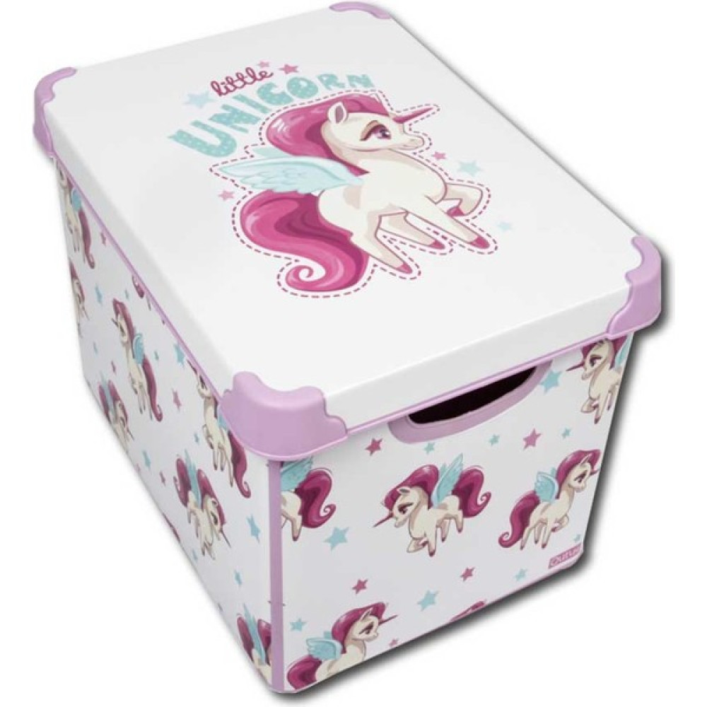 Qutu Style Box Unicorn - 20 Litre Dekoratif Saklama Kutusu - Beyaz Bebek Odası Tekstili Fiyatı