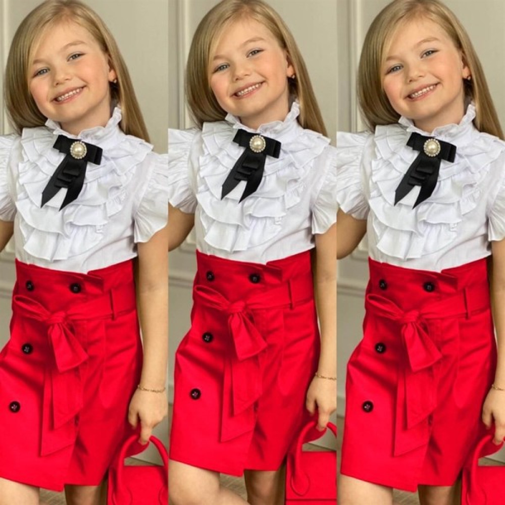 Quzucuk Kids Kız Çocuk Çantalı Kırmızı Etekli Takım Kız Çocuk Giyim Takımı Fiyatı