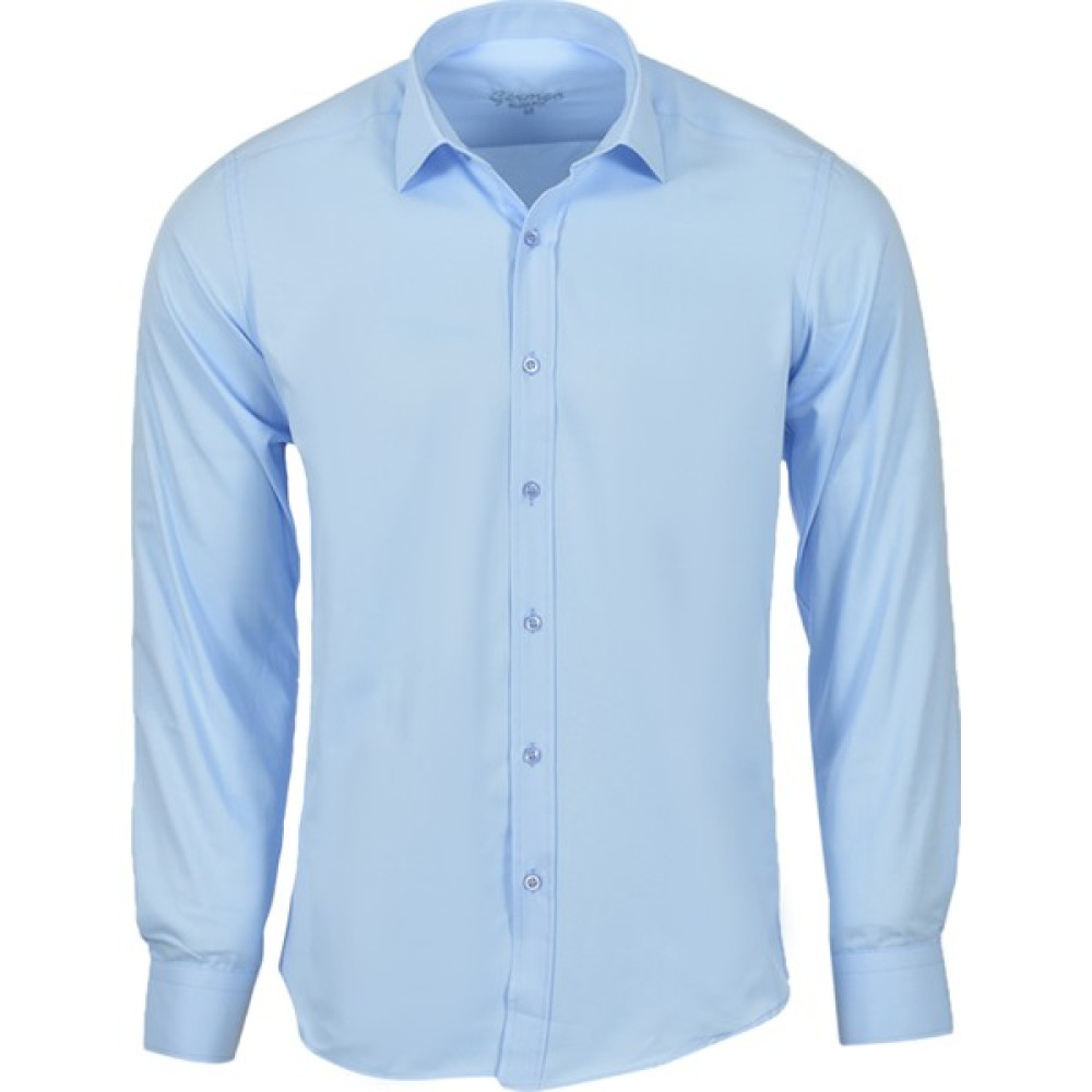 R-Germen Slim Fit Mikro Saten Erkek Spor Gömlek Erkek Gömlek Fiyatı