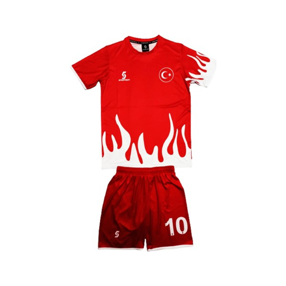R0121 Sportech Alevli Türkiye Forma Takımı (Isim Yazılır) Futbol Malzemeleri Fiyatı