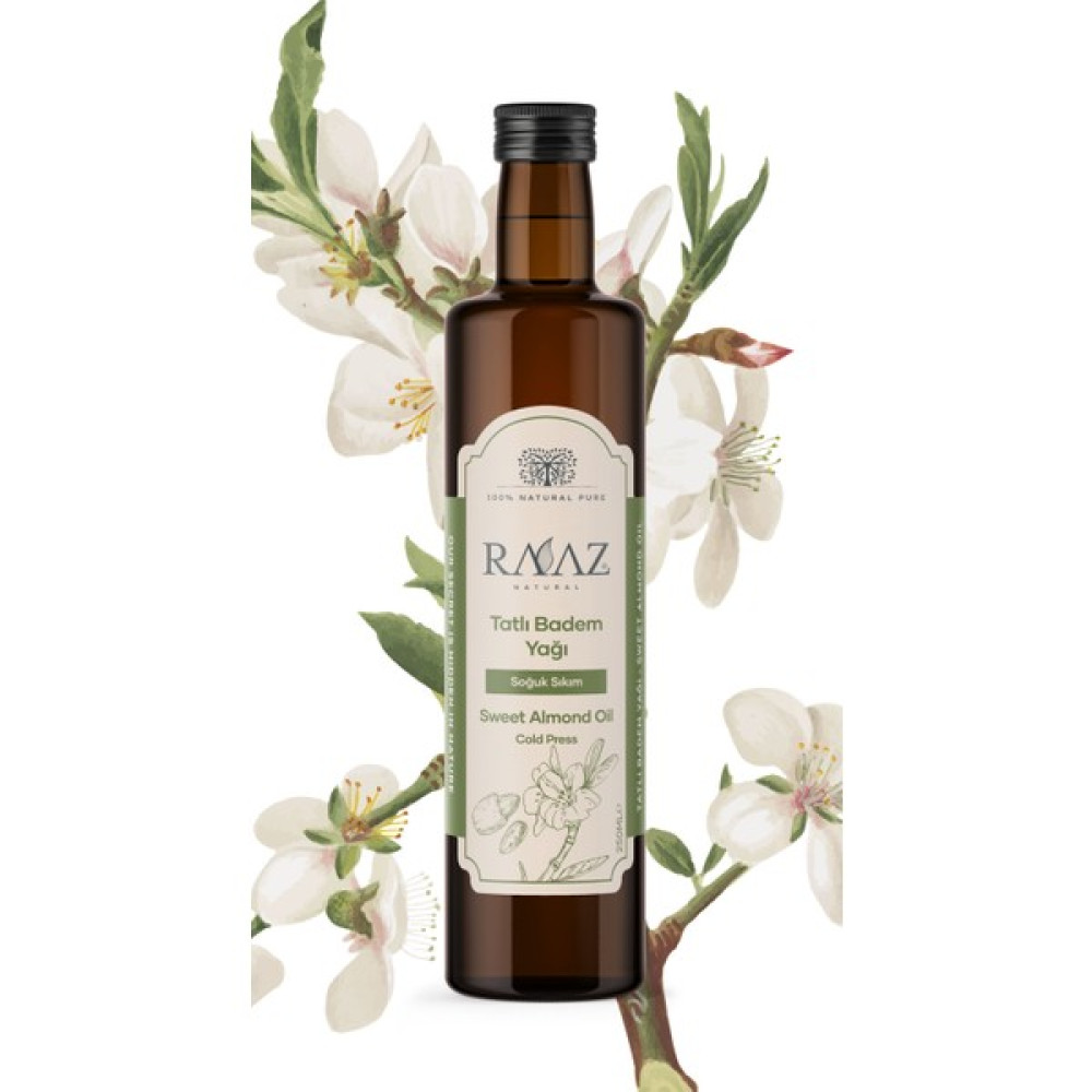 Raaz %100 Saf ve Doğal Tatlı Badem Yağı 250 ml Bitkisel Yağlar Fiyatı