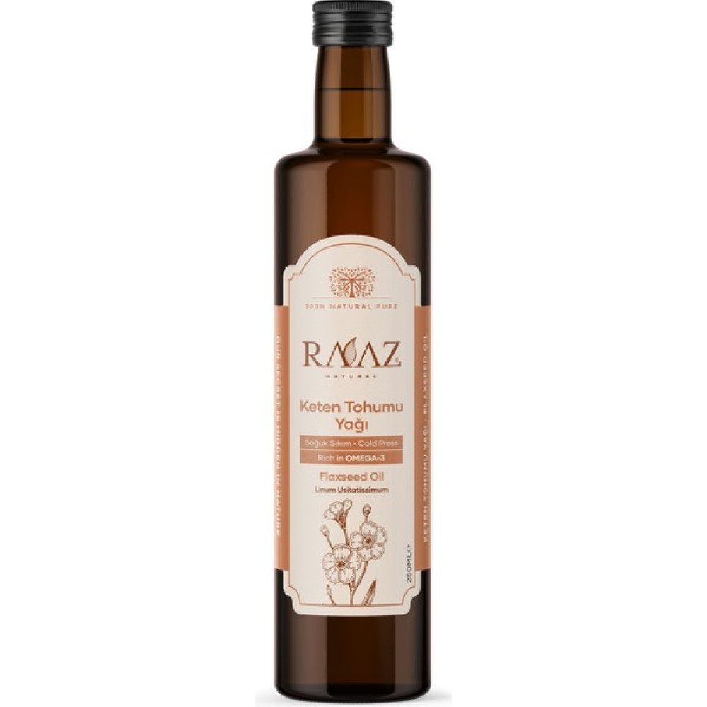 Raaz Keten Tohumu Yağı 250 ml Soğuk Sıkım Flaxseed Oil Bitkisel Yağlar Fiyatı