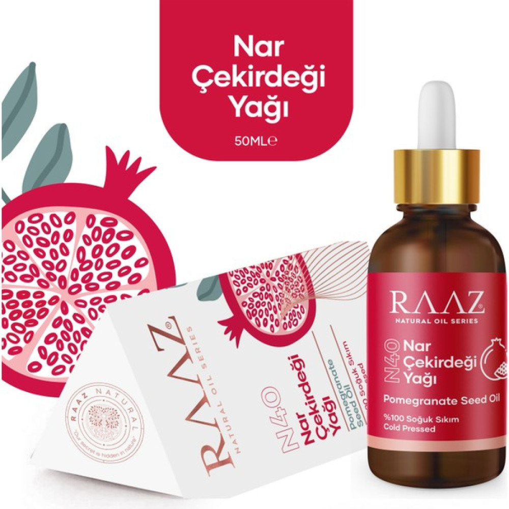 Raaz Nar Çekirdeği Yağı -  Saf Nar Çekirdeği Yağı - Soğuk Sıkım - 50 Ml Oto Boyaları Fiyatı