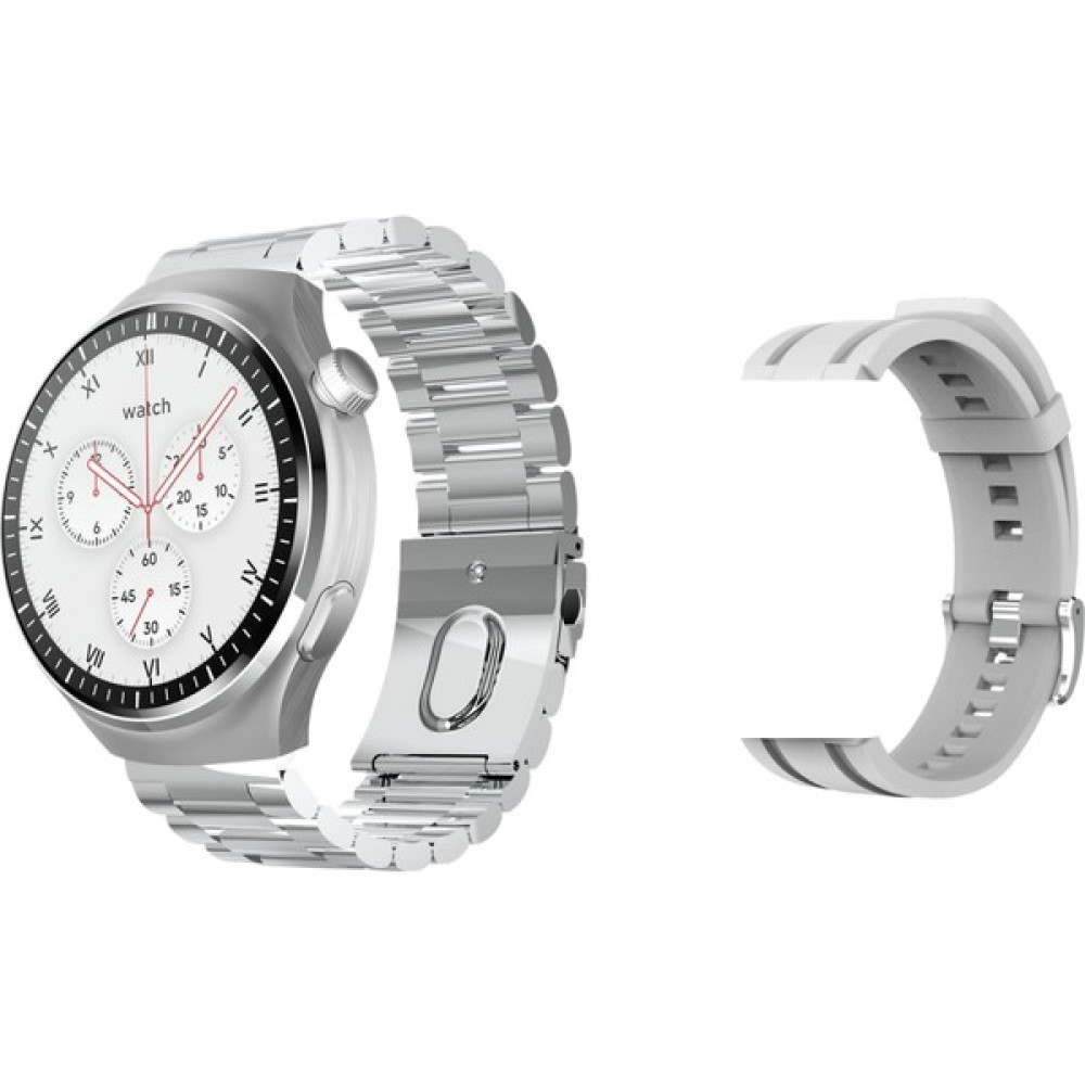 Rabbit Store Poco Uyumlu Akıllı Saat Konuşma Özellikli Gs4 Pro Kordon Hediyeli - 46 mm - Gümüş Oto Boyaları Fiyatı