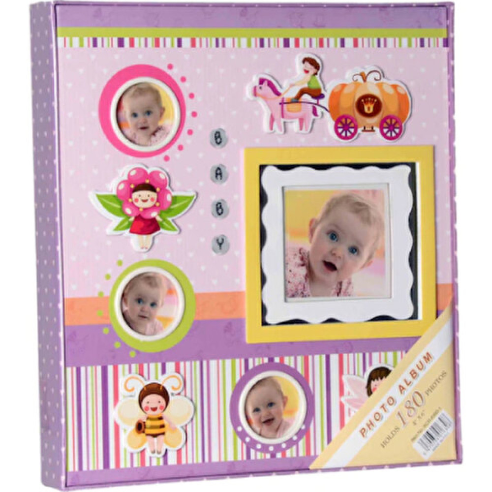 Rabsev 10x15cm 180lik Pencereli Bebek Fotoğraf Albümü Mor - 10 x 15 cm Resim & Fotoğraf Çerçevesi Fiyatı