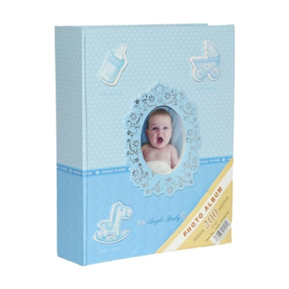 Rabsev 10x15cm 200lük Pencereli Bebek Fotoğraf Albümü Mavi - 10 x 15 cm Resim & Fotoğraf Çerçevesi Fiyatı