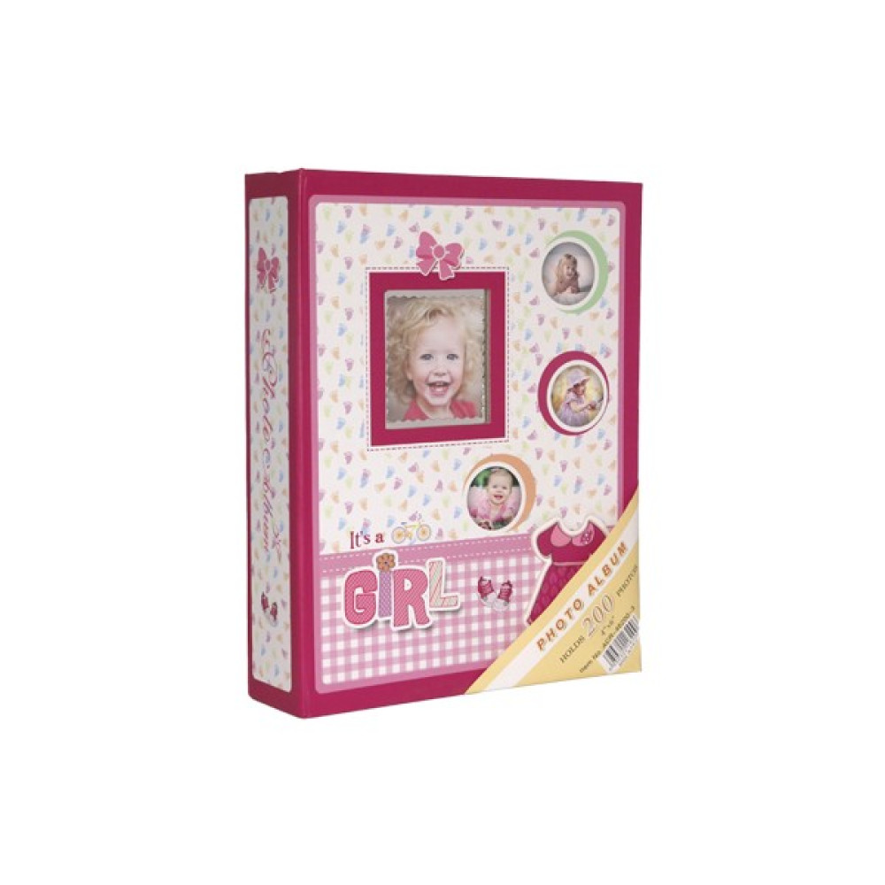 Rabsev 10x15cm 200lük Pencereli Girl Bebek Fotoğraf Albümü Pembe - 10 x 15 cm Resim & Fotoğraf Çerçevesi Fiyatı