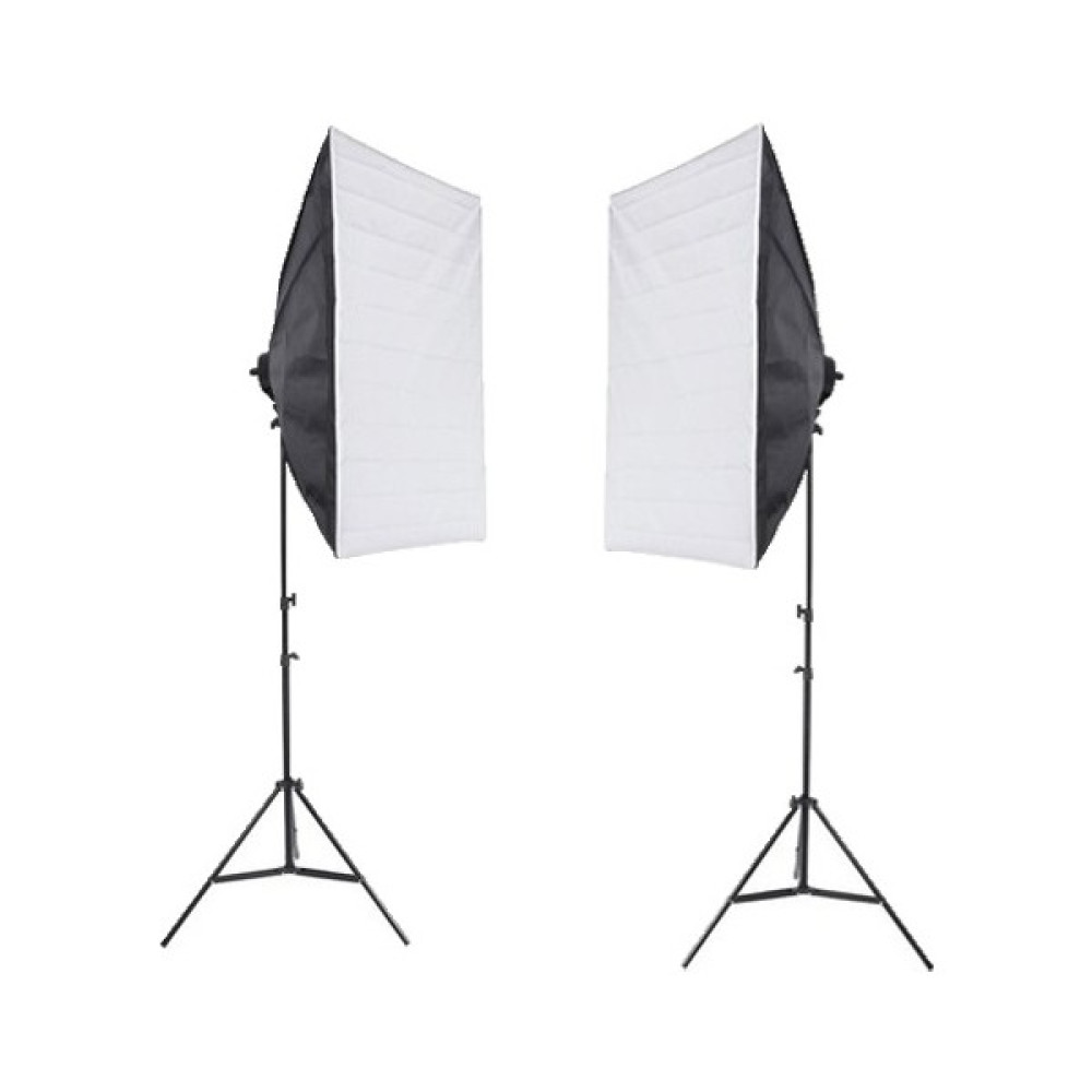 Rabsev 50x70cm Softbox Tek Duylu İkili Set Ürün ve Video Çekim Işığı 200cm Ayak Video Kamera Aksesuarları Fiyatı