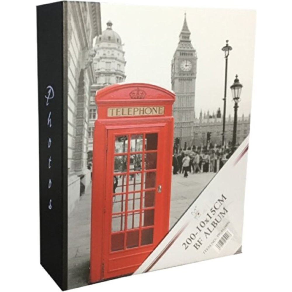 Rabsev Fotoğraf Albümü 10X15CM 200 Fotoğraf Kapasiteli Renkli Telephone Desenli Anı Albümü Resim & Fotoğraf Çerçevesi Fiyatı
