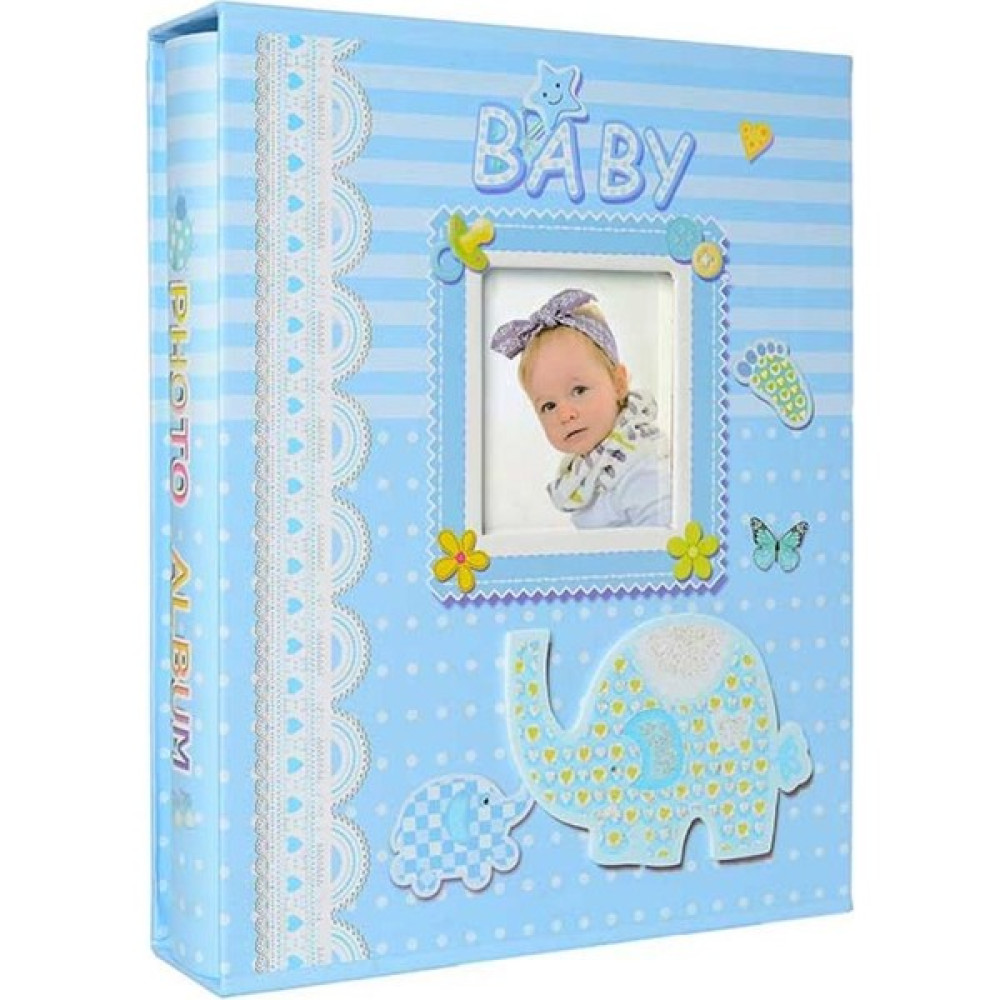 Rabsev RS029 Bebek Fotoğraf Albümü 15X21CM 100 Fotoğraf Kapasiteli Kutulu Lüx Bebek Albüm Mavi Resim & Fotoğraf Çerçevesi Fiyatı