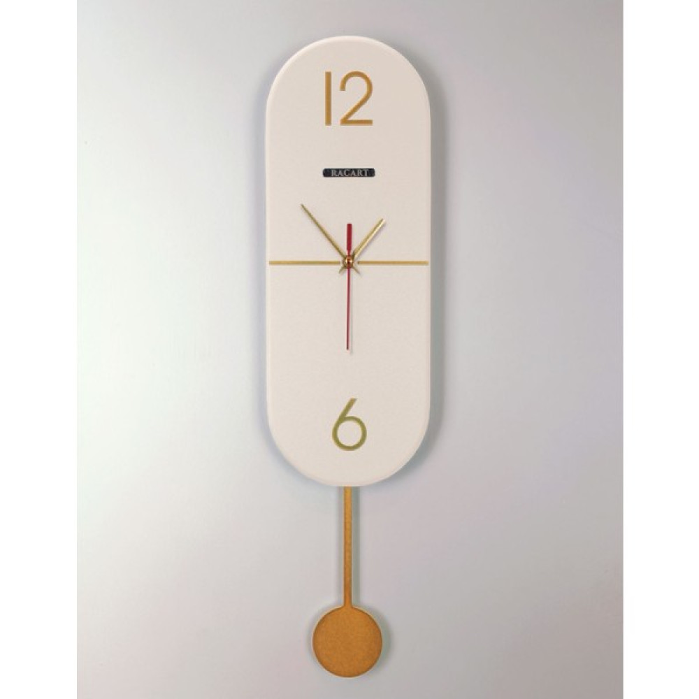 Racart Shop Bej Ultra Sessiz Sarkaçlı Saat, Hediye Duvar Saati, Mutfak Saati, Ofis Saati, Salon Saati, Çakıl Do - Ahşap - 1 cm Dekoratif Saat Fiyatı