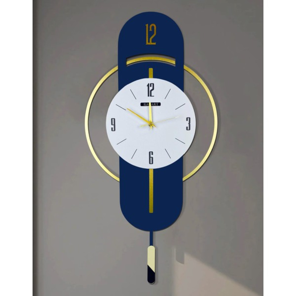 Racart Ultra Sessiz, Gold ve Gümüş Ayrıntılı, Hediye, Salon, Ofis, Mutfak Dekoratif Duvar Saati D32 - Renkli - 70 cm Dekoratif Saat Fiyatı