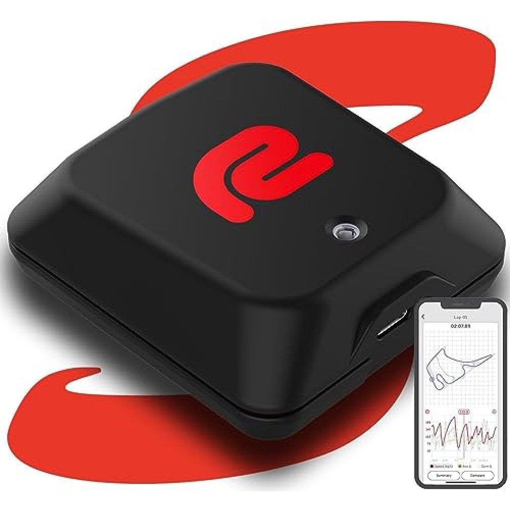 RACEBOX Mini S - Standalone GPS Based Performance Meter Box 25Hz - Car and Motorcycle Lap Timer and Drag Meter with Mobile App - Vehicle Racing Timing System