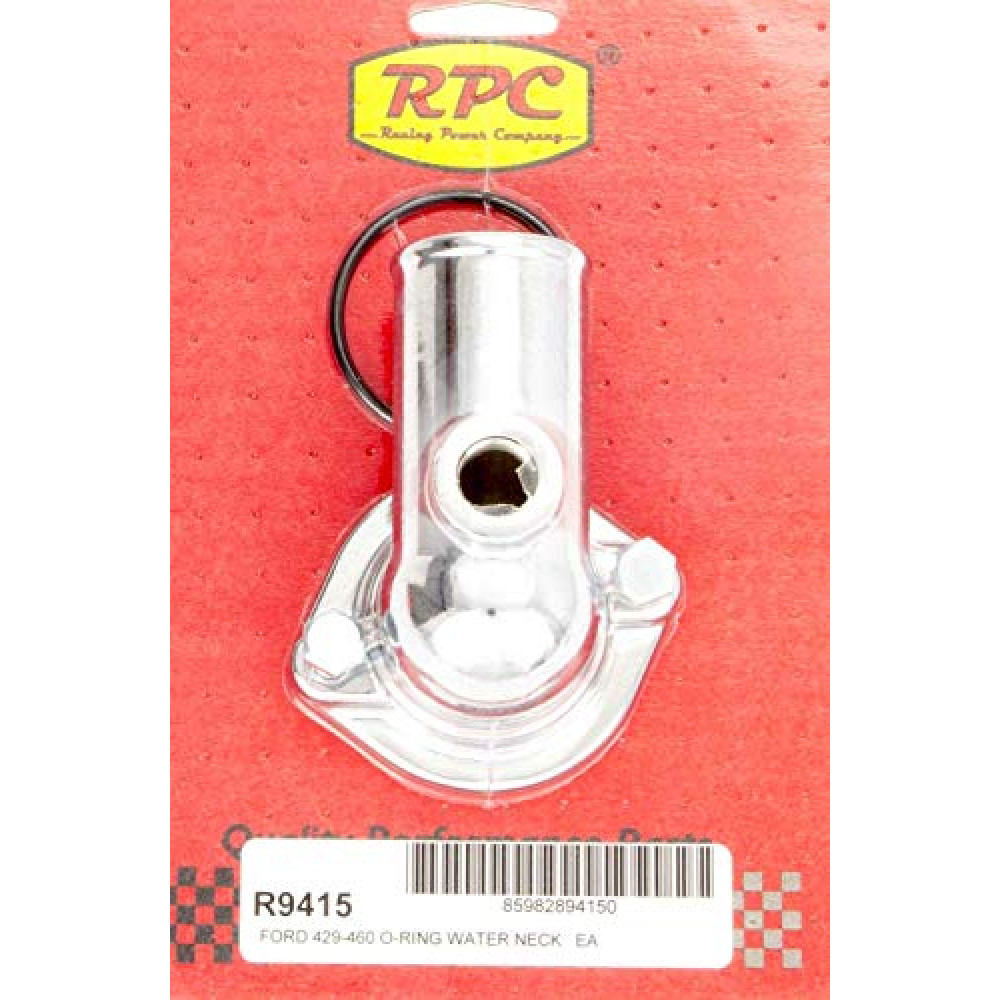 Racing Power Company R9415 Chrome Water Neck for Big Block Ford