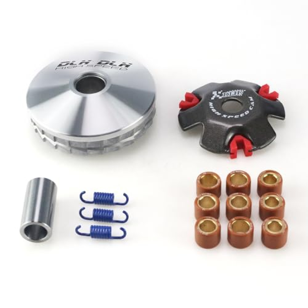 Racing Scooter Variator Kit Variator Assembly Roller Drive Wheel with 5g 7g 9g Roller for Chinese Scooter Moped ATV 4-Stroke GY6 50cc 80cc 100cc 139QMB 139QMA Engine Front Clutch, Red