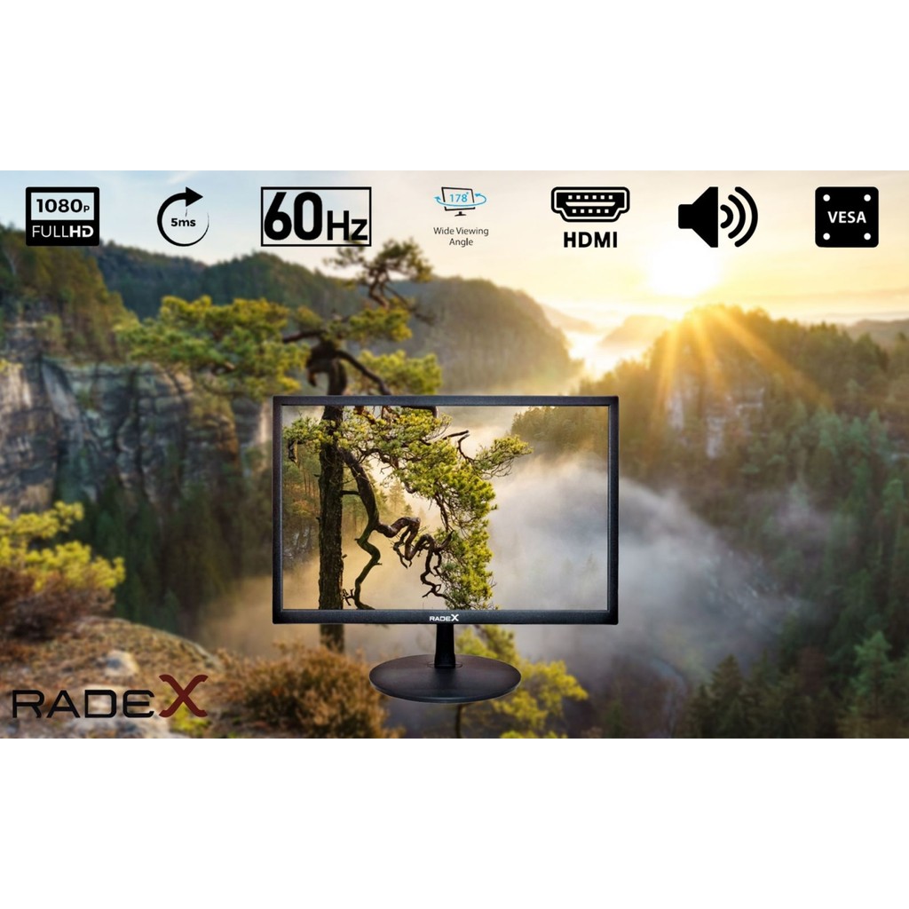 Radex RD-20P 20" 60HZ 5ms (Hdmı+Vga+Rca+Usb+Aux+Speaker) Full Hd LED Monitör Bilgisayar Çevirici ve Adaptörü Fiyatı