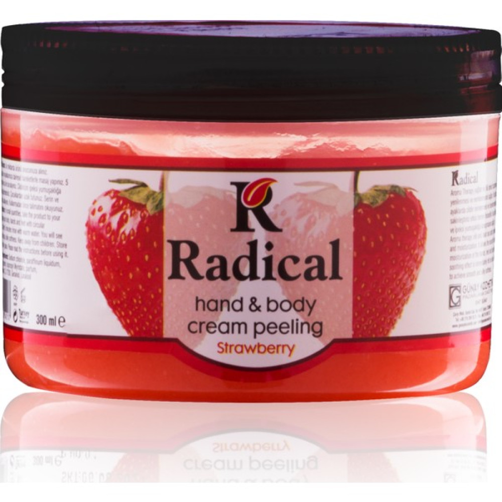 Radıcal El ve Vücut Krem Peelıng 300 ml Çilek Cilt Temizleme ve Peeling Fiyatı