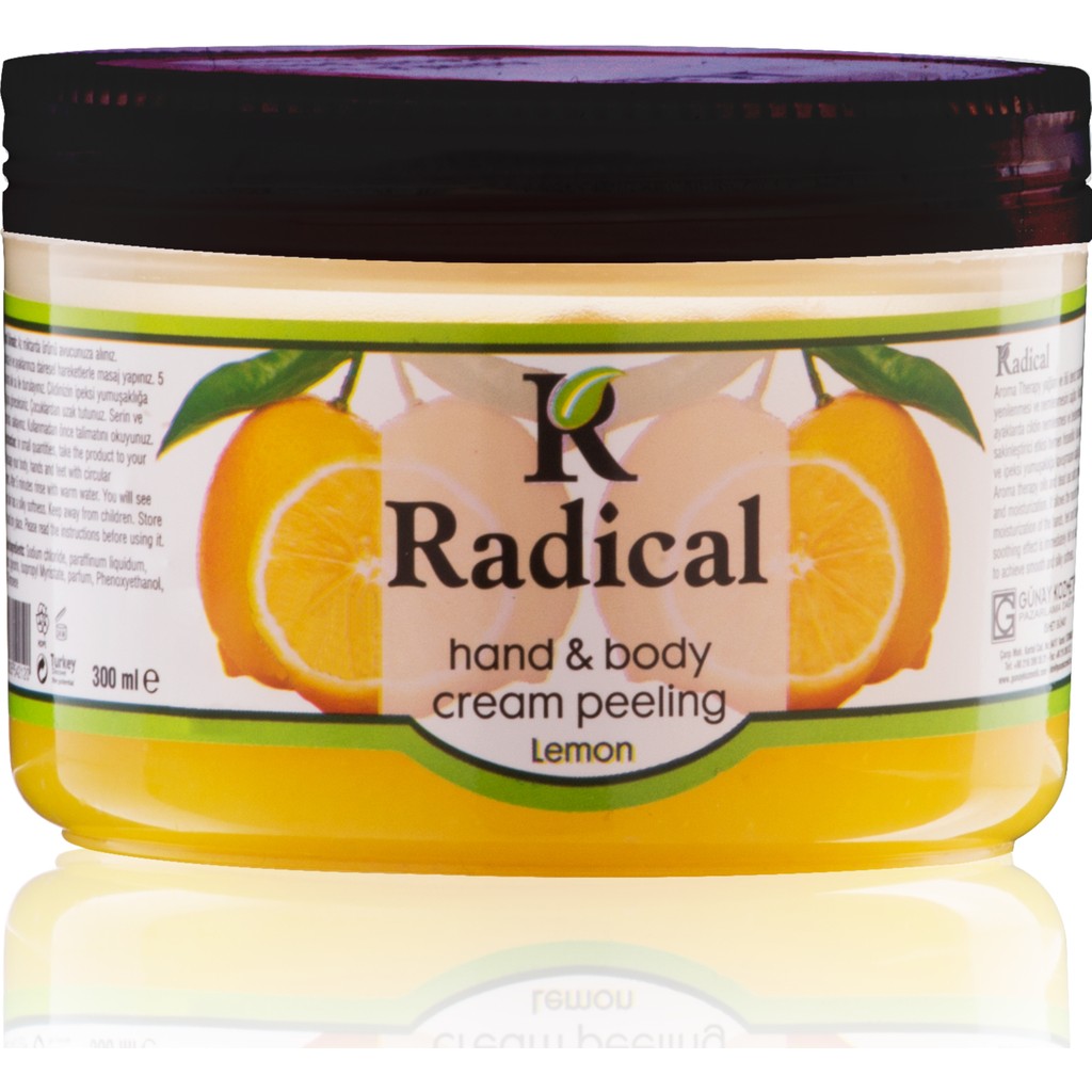Radıcal El ve Vücut Krem Peelıng 300 ml Limon Cilt Temizleme ve Peeling Fiyatı