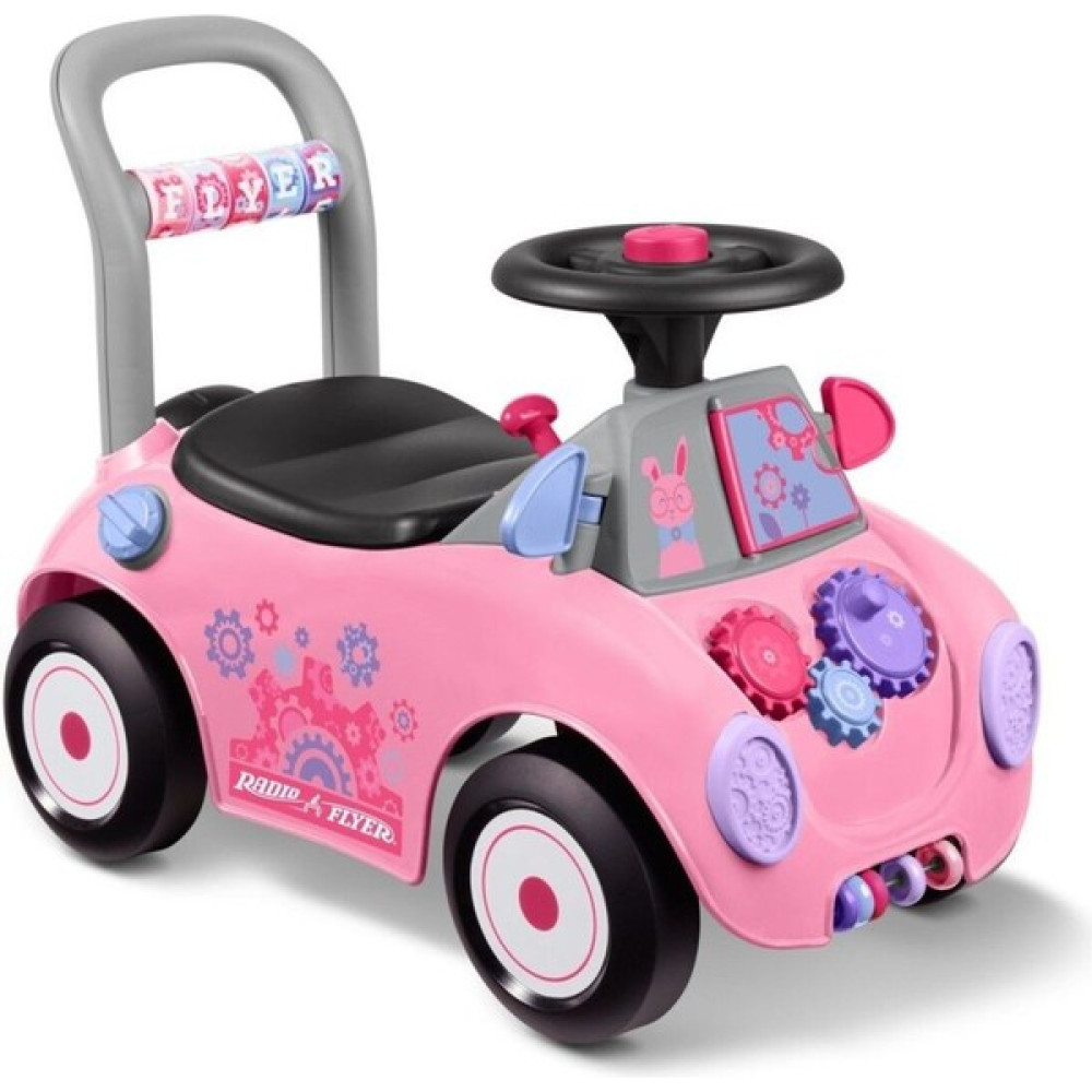 Radio Flyer Busy Buggy, Küçük Çocuklar Için 17 Aktiviteli Etkileşimli Oyuncak Araba - Pembe Açık Hava, Deniz ve Spor Oyuncakları Fiyatı