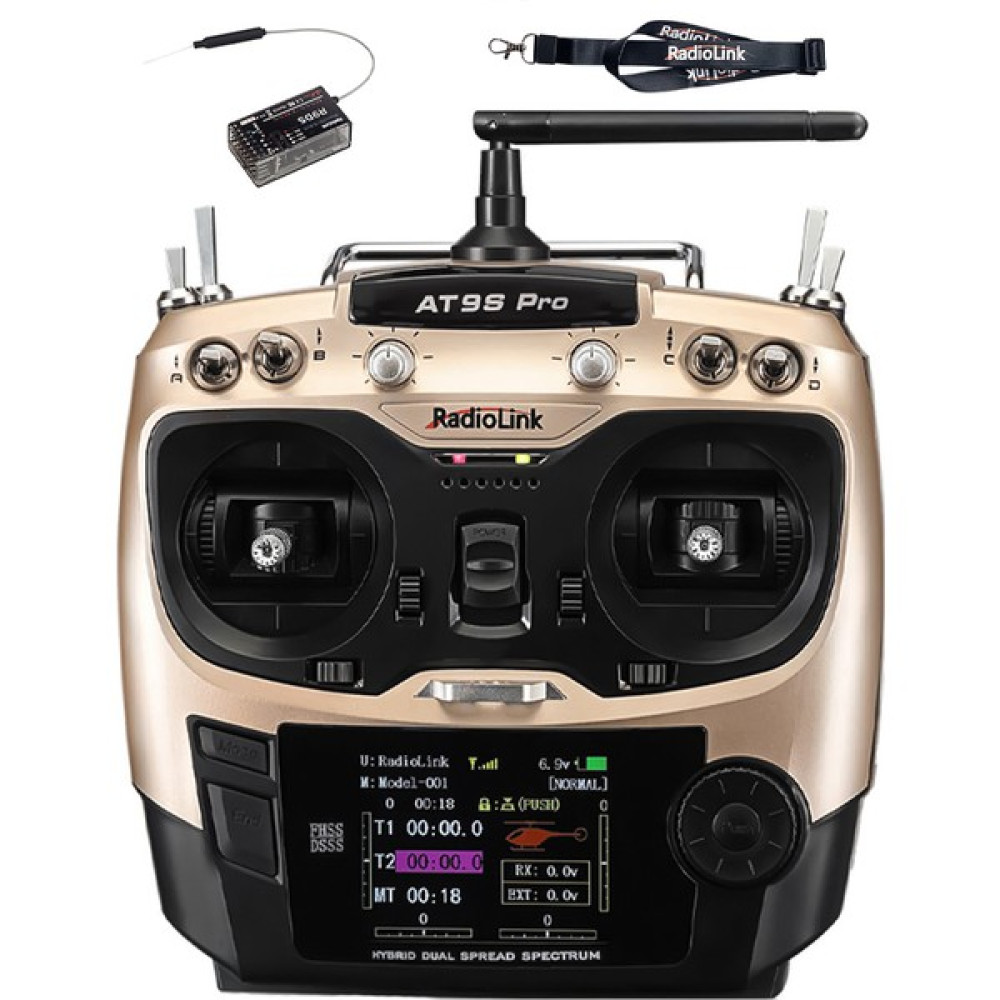 Radiolink AT9S Pro 2.4ghz 10/12 Kanal Model Kumanda Seti RC Araçlar ve Aksesuarları Fiyatı