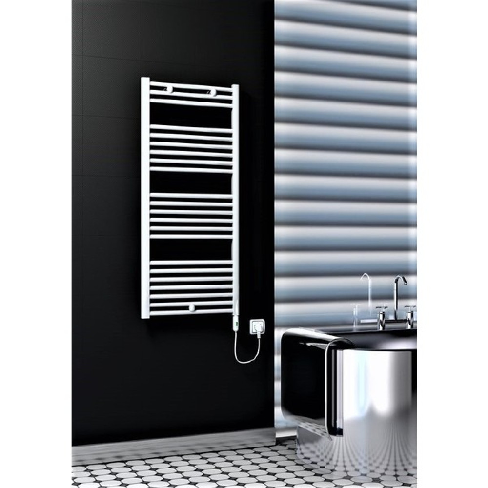 Radiva Haiti Elektrikli Havlupan 600 Watt 600 x 1200 cm Düz Beyaz (On/off Düğmeli) Havlupan Fiyatı