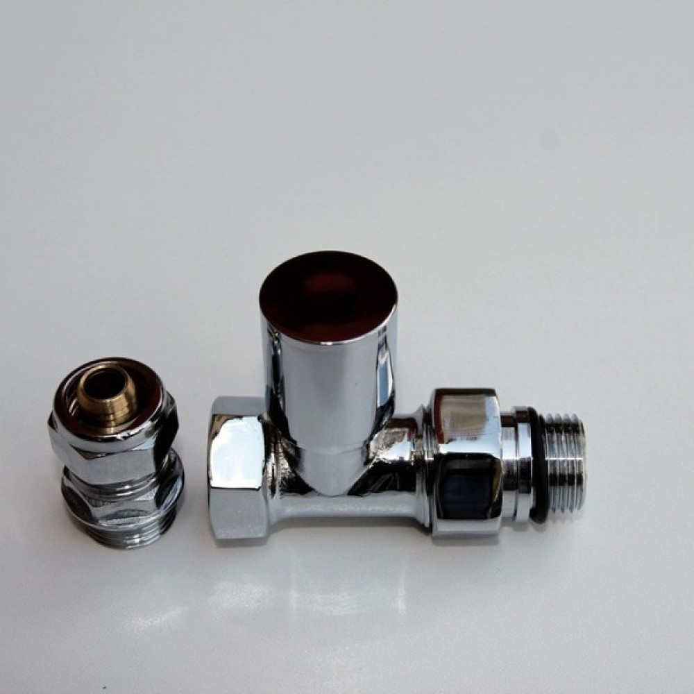 Radiva Radyatör Vanası 1/2'' Krom Düz Pex (Metal Volanlı 16*2mm Boru Bağl. Rakorlu) Nalburiye & Hırdavat Fiyatı