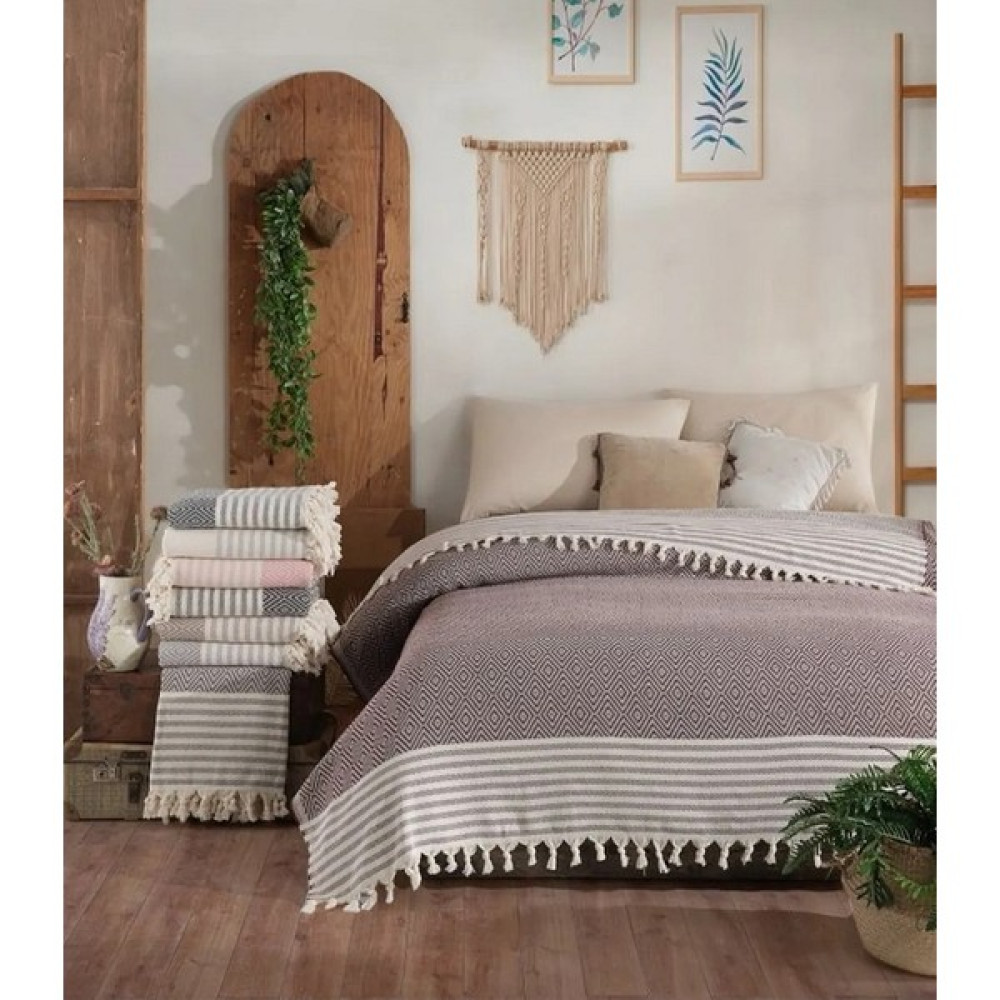 Raduga Store Natural Pamuklu Çok Amaçlı Çift Kişilik Yatak Örtüsü Pike 200 x 230 cm - Bordo Pike & Pike Takımı Fiyatı