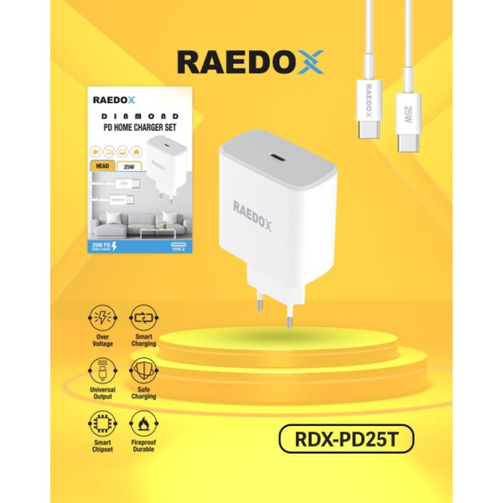 Raedox Samsung Galaxy S23 Fe 5g Uyumlu Hızlı Şarj Cihazı Type-C 25W Cep Telefonu Şarj Cihazı Fiyatı